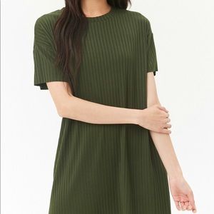 Olive sweater dress